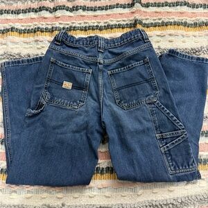 Old Navy 1994 Reissue girls carpenter 90’s baggy Jeans adjustable waist